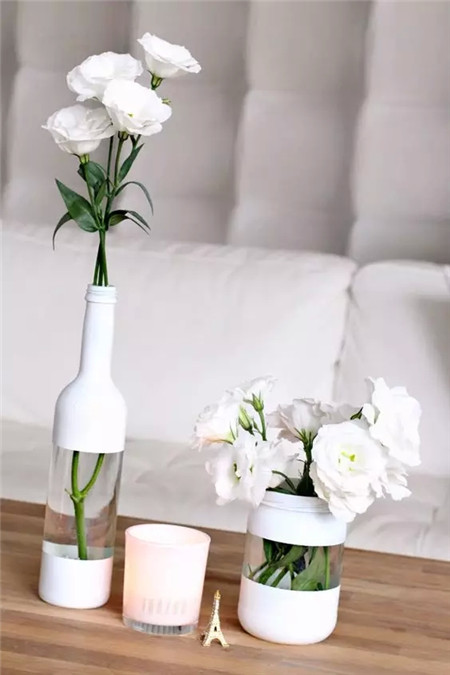 美麗瓶子做花盆