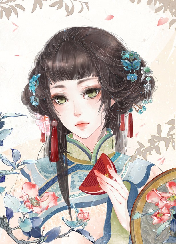 弱柳扶風，超經典的美女古風圖片