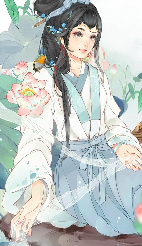 弱柳扶風，超經(jīng)典的美女古風圖片