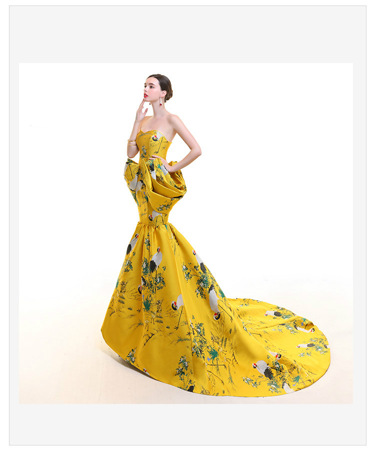 高貴優(yōu)雅的魚尾旗袍禮服《二》