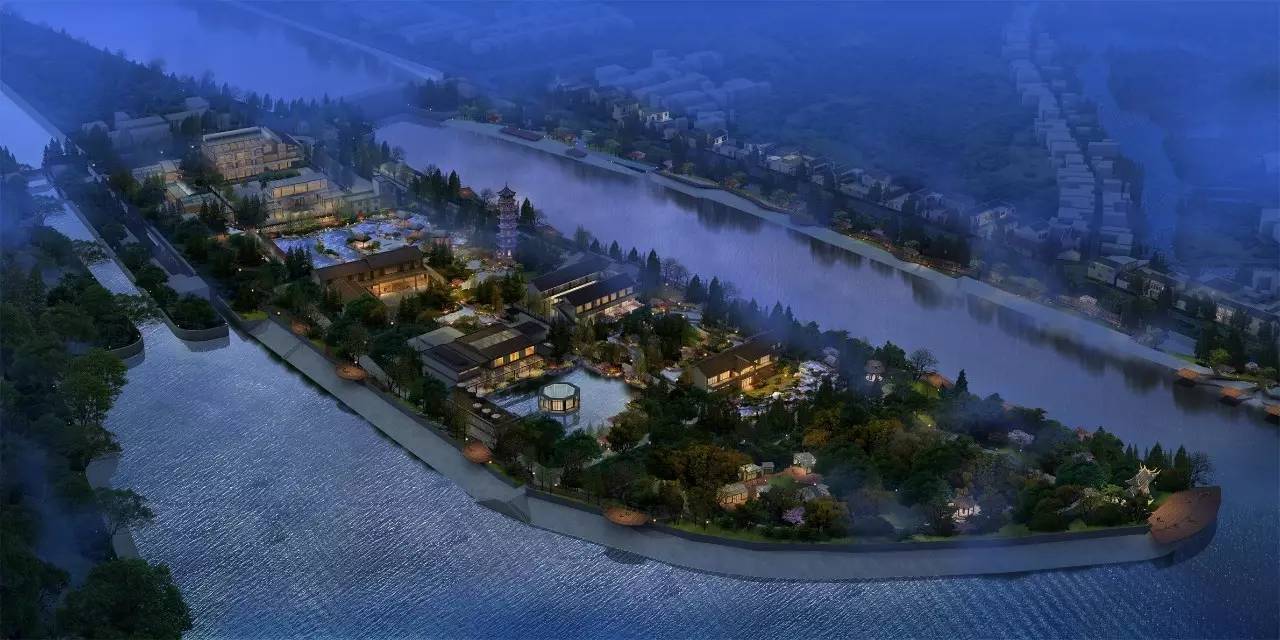 瓜洲云裳山村，春風(fēng)又綠江岸春