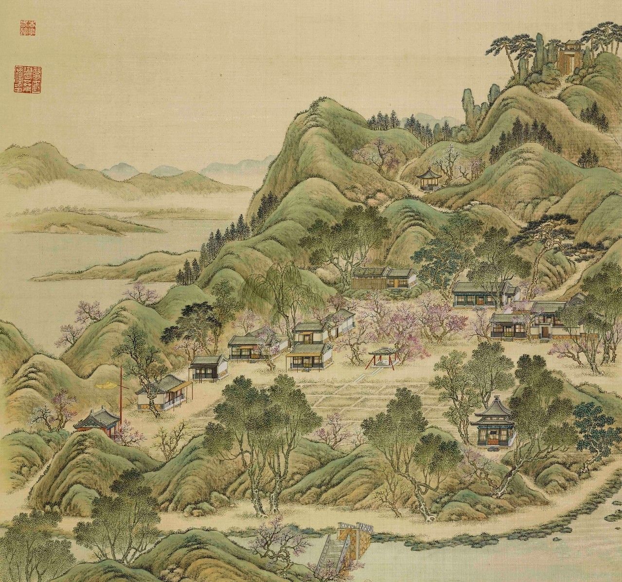 國畫：傾世絕美圓明園比你想像的更美《一》