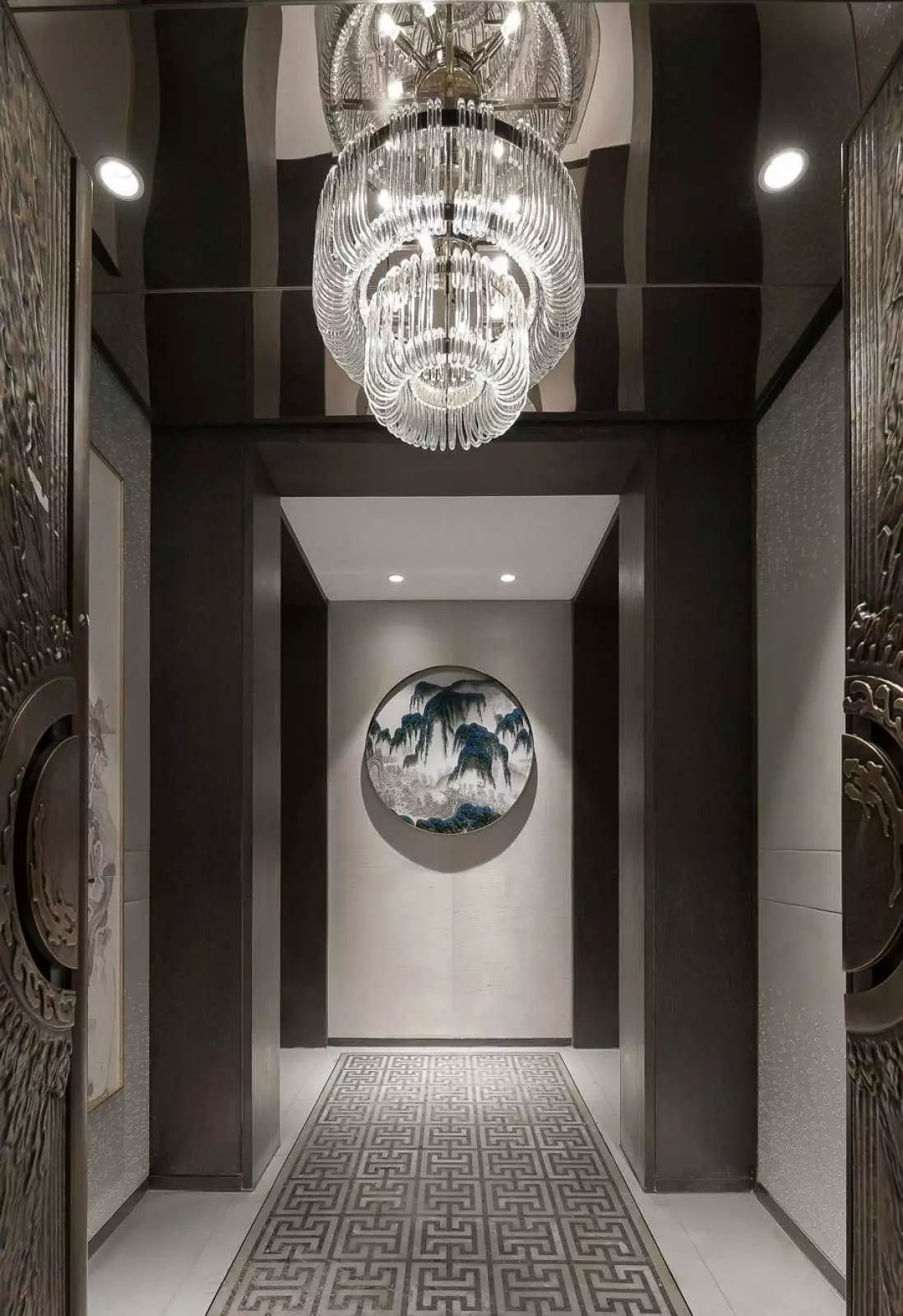 新中式玄關(guān)，推開(kāi)門(mén)就讓人驚艷到心!