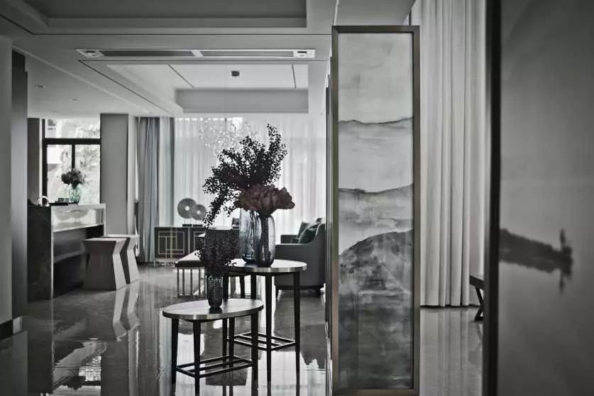 新中式玄關(guān)，推開(kāi)門(mén)就讓人驚艷到心!