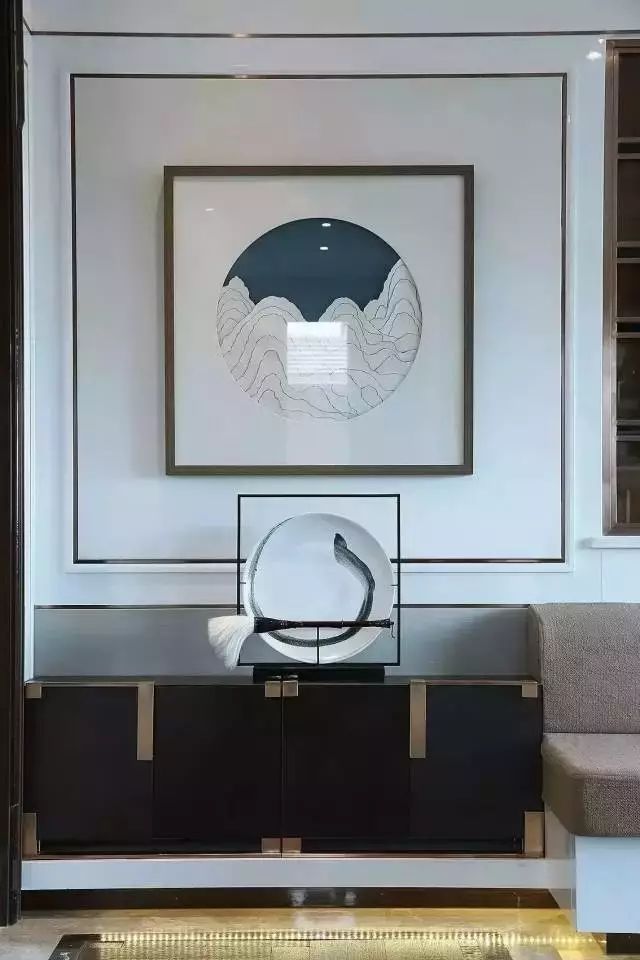 新中式玄關(guān)，推開(kāi)門(mén)就讓人驚艷到心!