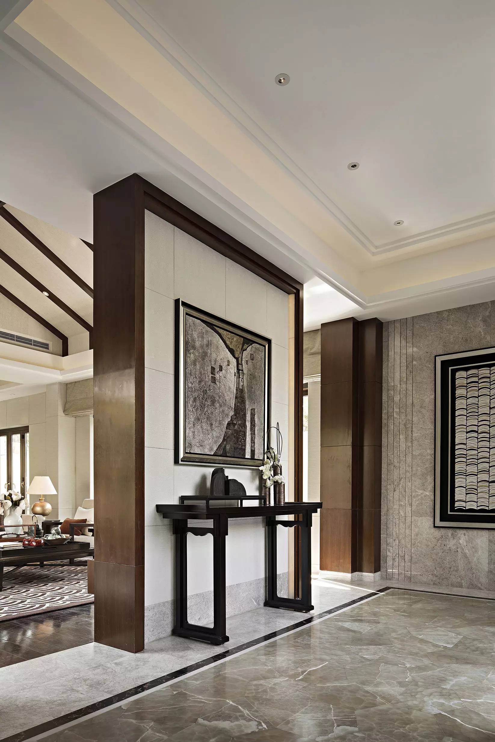 新中式玄關(guān)，推開門就讓人驚艷到心!