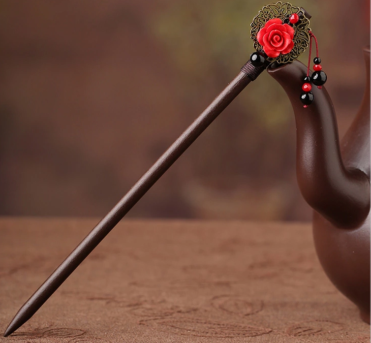 復(fù)古福連文苑古典簪子新娘頭飾