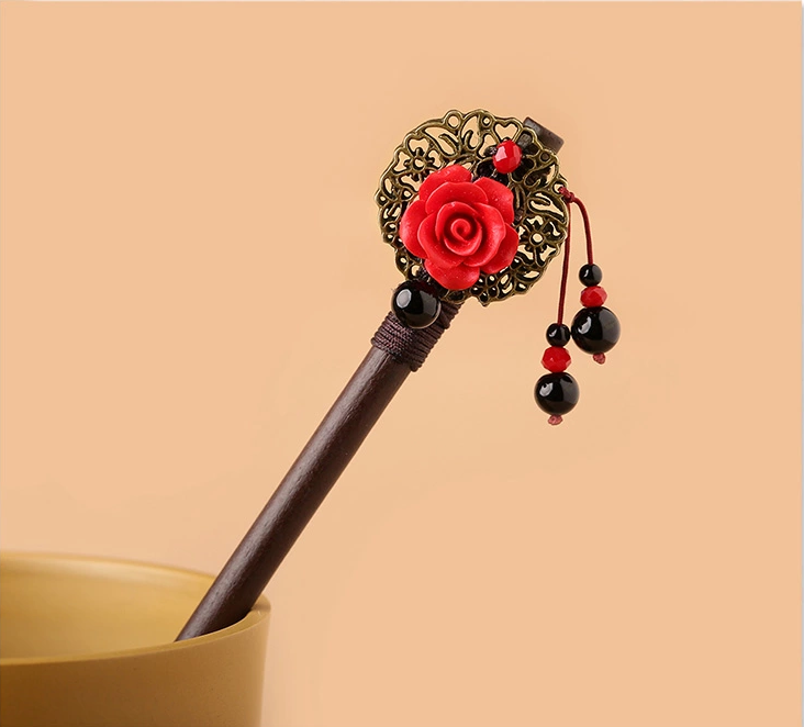 復(fù)古福連文苑古典簪子新娘頭飾