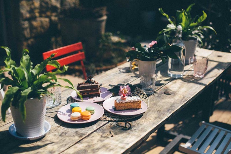 桃花源，有花為伴有茶糊口每一天都是美好光陰