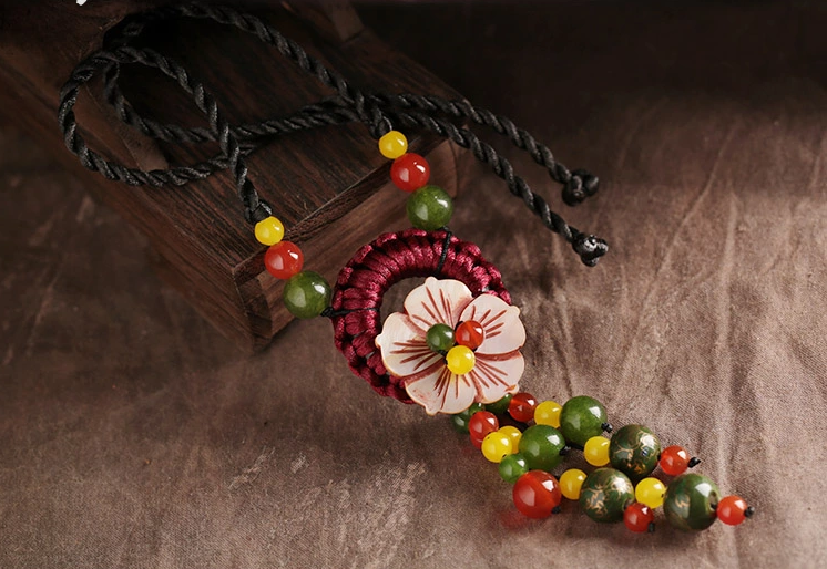 貝殼花民族風(fēng)復(fù)古時尚項(xiàng)鏈