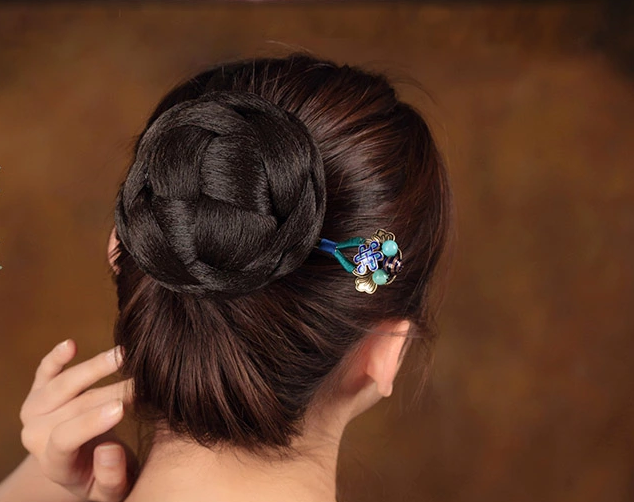 古典宮廷福連文苑手工簪子盤發(fā)頭飾