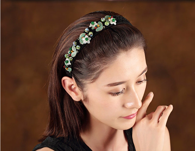 小清新貝殼花樹(shù)葉發(fā)箍古風(fēng)發(fā)卡頭飾