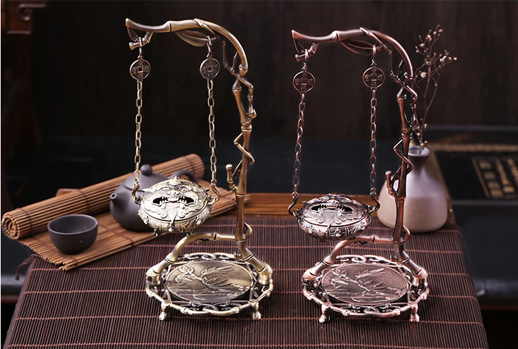 《竹葉掛?！范U擺香爐圖片