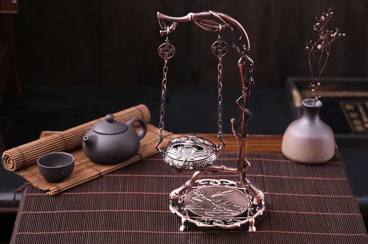 《竹葉掛?！范U擺香爐圖片