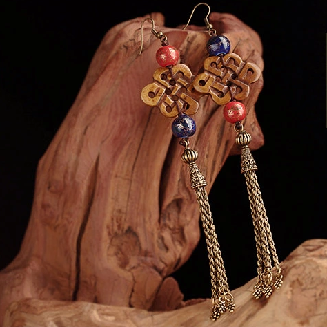 福連文苑古典氣質(zhì)耳環(huán)首飾