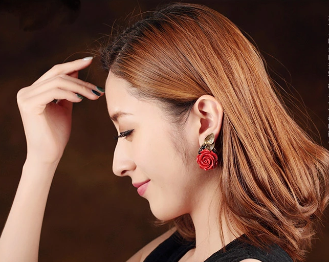 瑰覓福連文苑時尚耳釘首飾