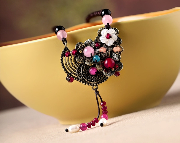 復古文藝鎖骨鏈時尚項氣質項鏈首飾