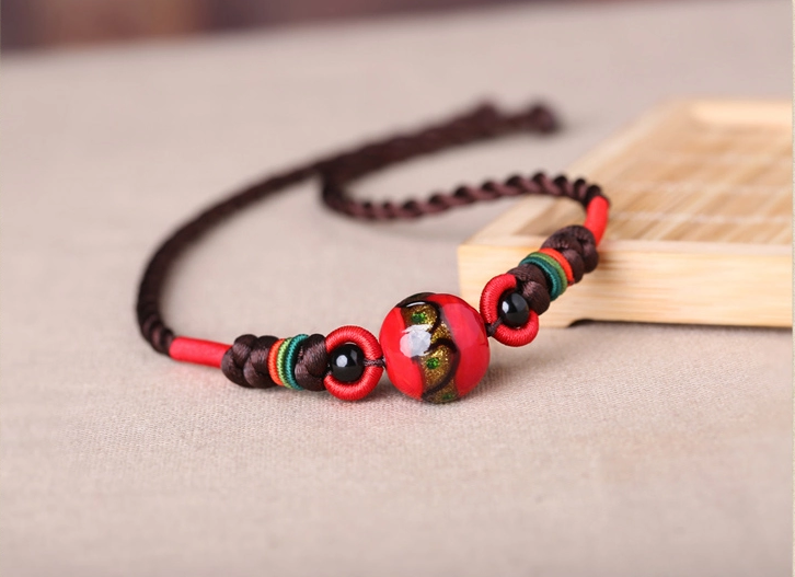 琉璃配飾鎖骨鏈時尚福連文苑項鏈首飾