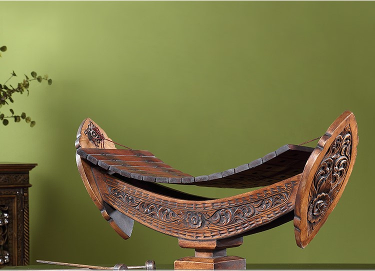 柚木樂(lè)器手工木雕工藝品