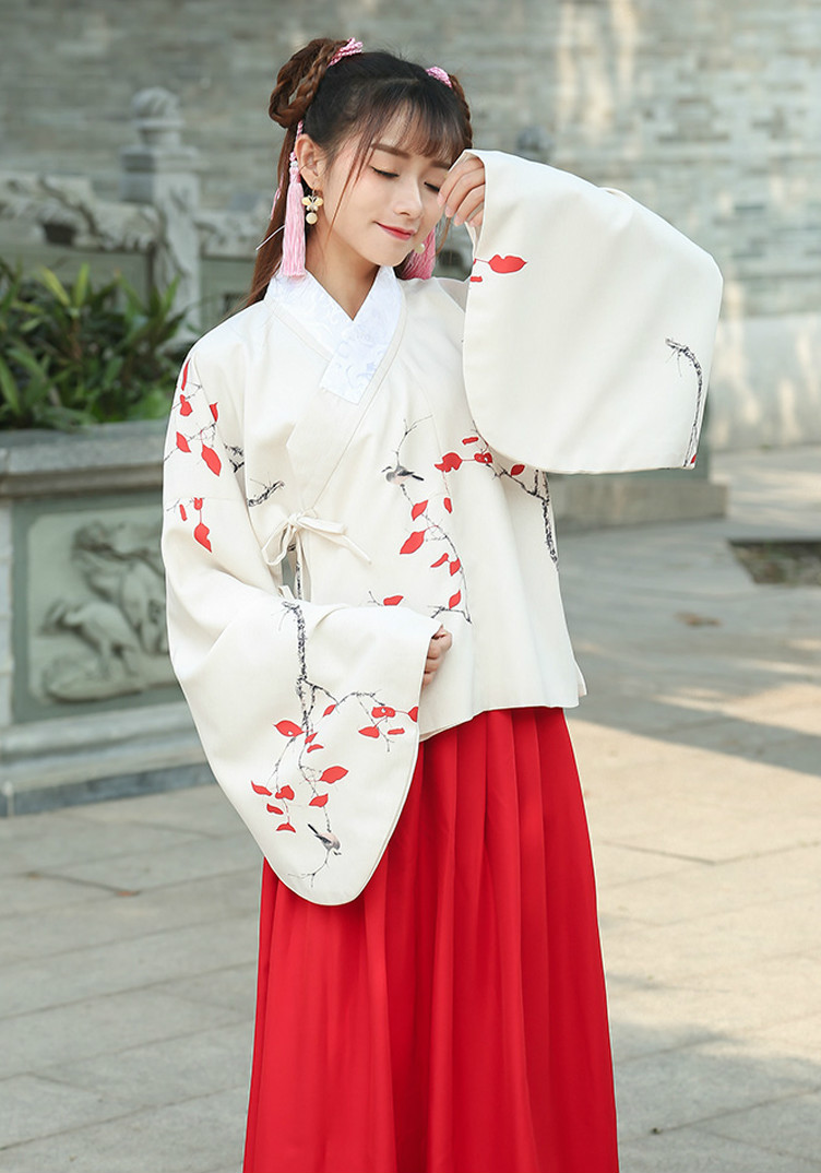 清新淡雅的福連文苑漢服古裝