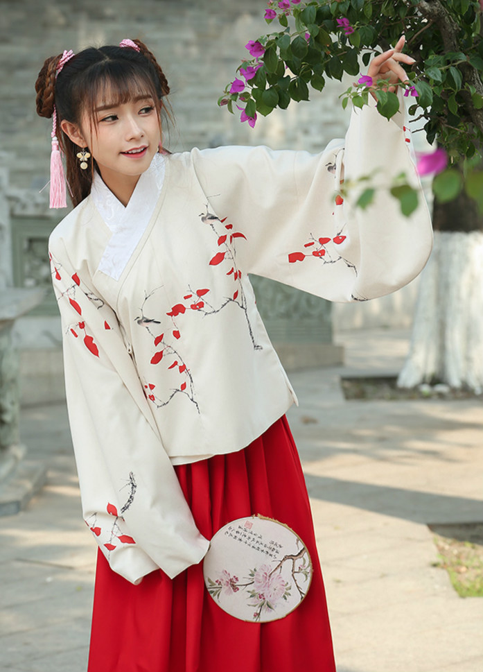 清新淡雅的福連文苑漢服古裝