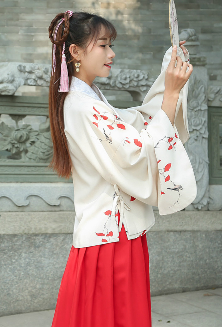 清新淡雅的福連文苑漢服古裝