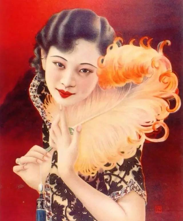 獨(dú)特中國美，最美插畫，膚如凝脂珠圓玉潤民國