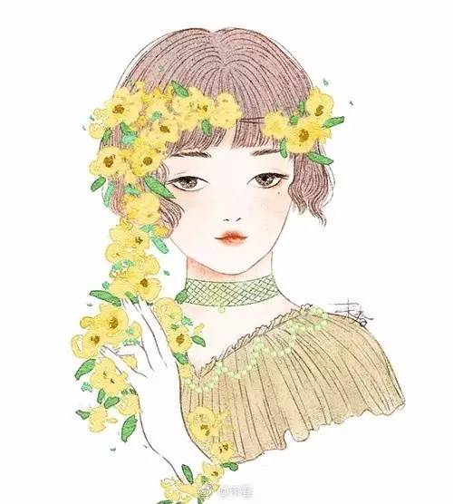 獨(dú)特中國美，最美插畫，膚如凝脂珠圓玉潤民國