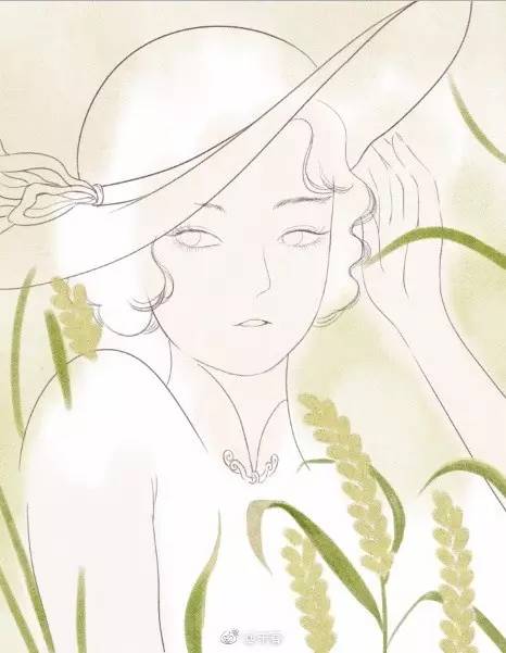 獨特中國美，最美插畫，膚如凝脂珠圓玉潤民國