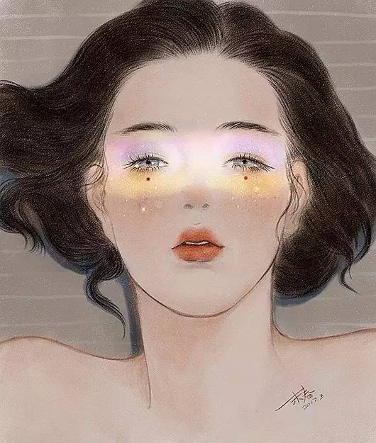 獨特中國美，最美插畫，膚如凝脂珠圓玉潤民國