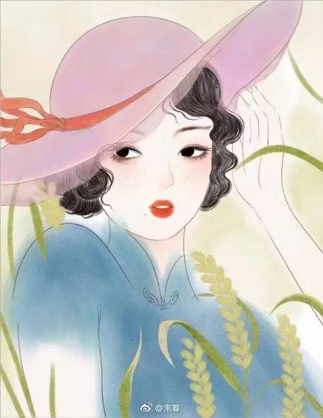 獨特中國美，最美插畫，膚如凝脂珠圓玉潤民國