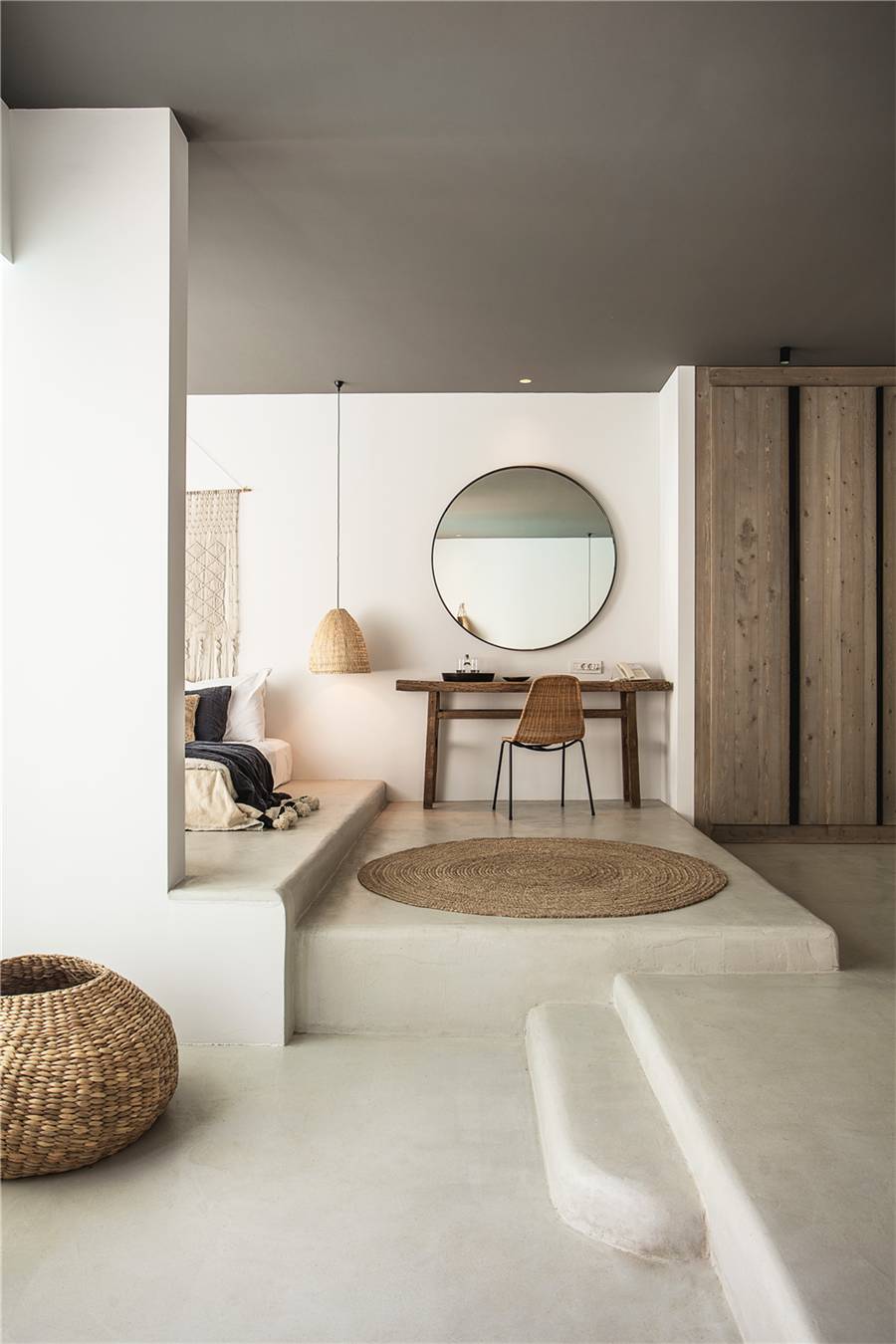 水泥毛坯房遇到中式禪意，最原生態(tài)的高級(jí)灰典