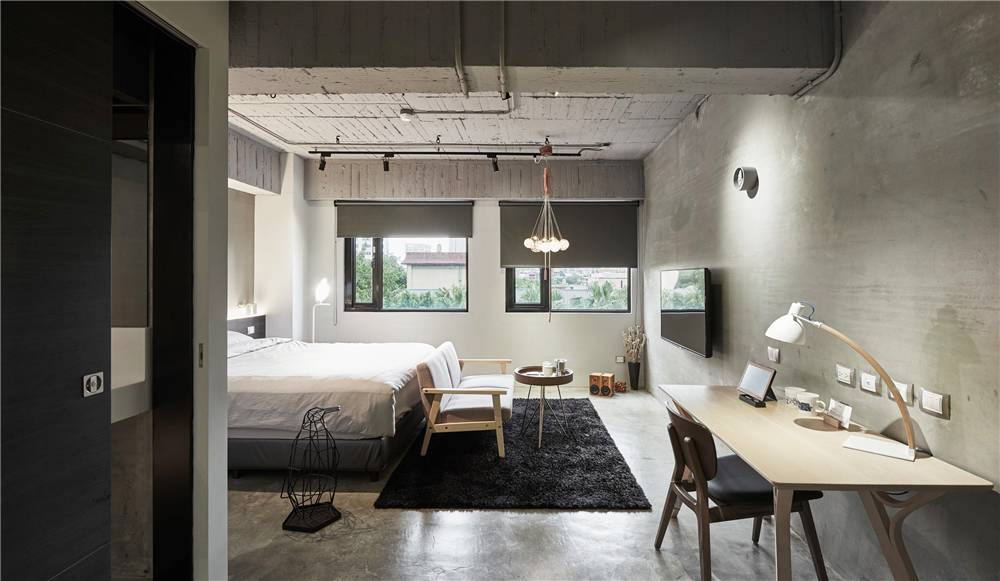 水泥毛坯房遇到中式禪意，最原生態(tài)的高級灰典