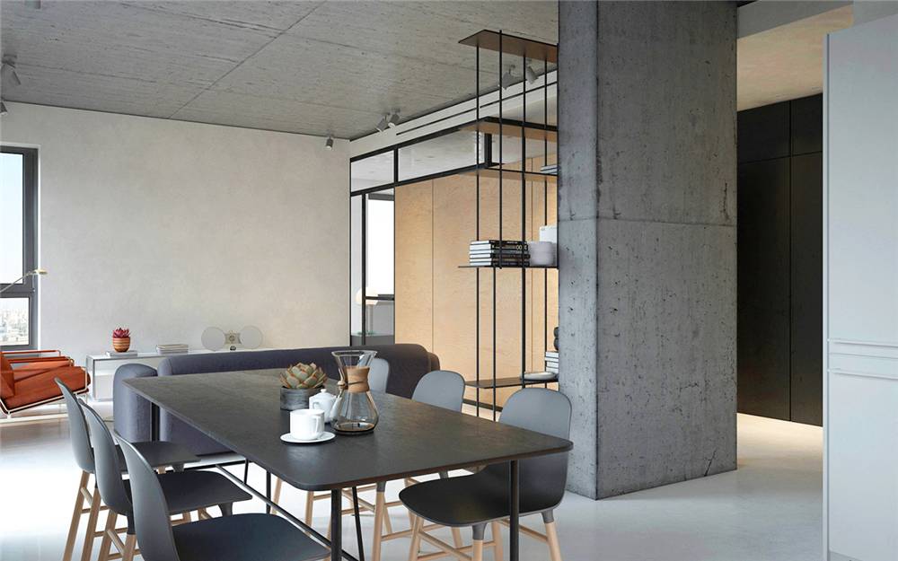 水泥毛坯房遇到中式禪意，最原生態(tài)的高級灰典