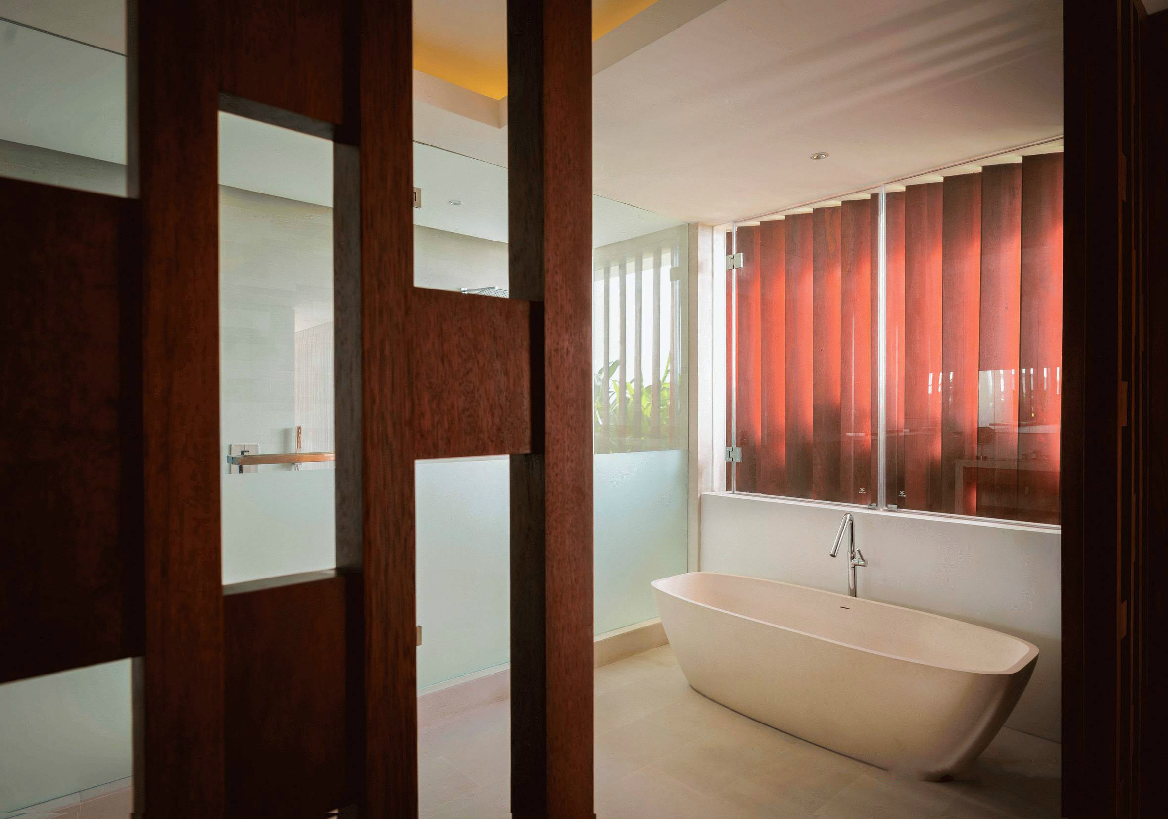 印度臨海別墅設(shè)計(jì) 新中式建筑中的木與石