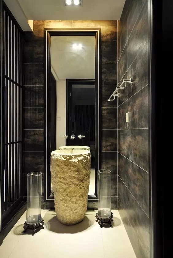 原來(lái)衛(wèi)生間也可以高大上，新中式衛(wèi)生間設(shè)計(jì)