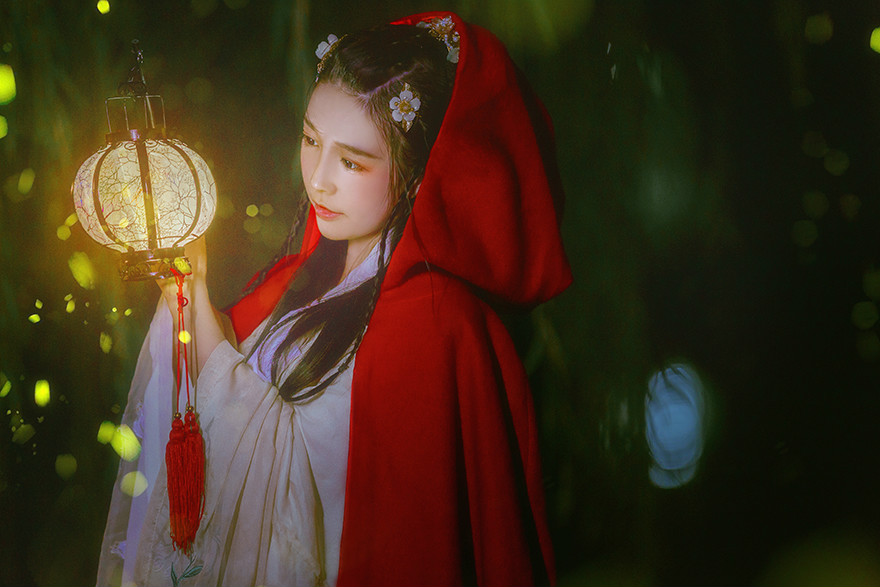 提燈少女古裝女子攝影