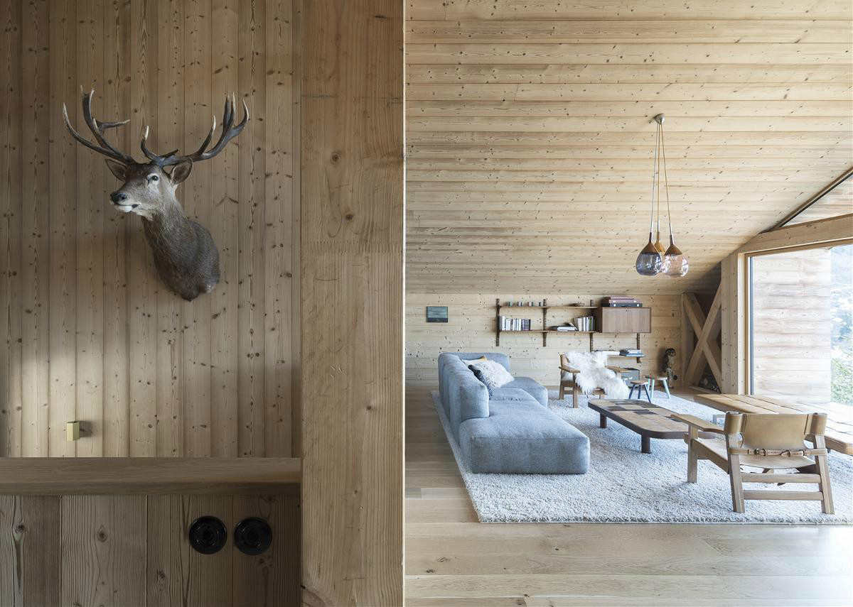 當(dāng)原木遇上雪花別有情調(diào)，雪中木屋設(shè)計(jì)