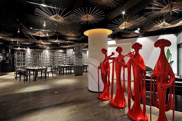 簡(jiǎn)約時(shí)尚的東方美，意境餐廳設(shè)計(jì)