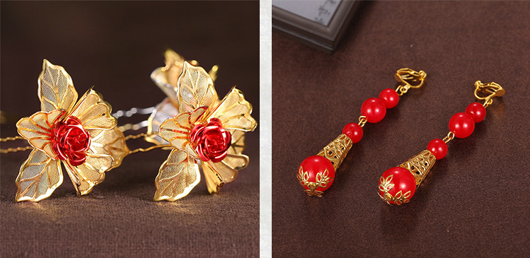 福連文苑中式新娘頭飾