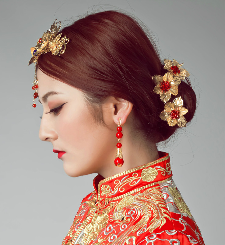 福連文苑中式新娘頭飾