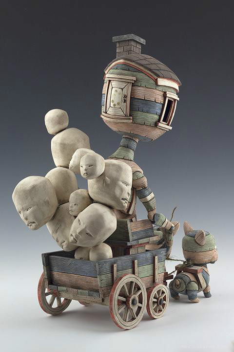 超個性的瓷釉泥塑工藝品