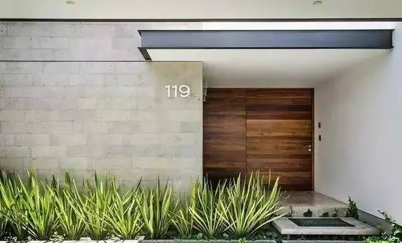 水泥墻樸素寂靜的美，庭院設(shè)計(jì)