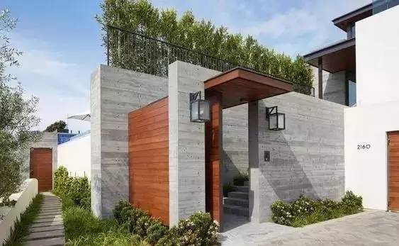 水泥墻樸素寂靜的美，庭院設(shè)計(jì)