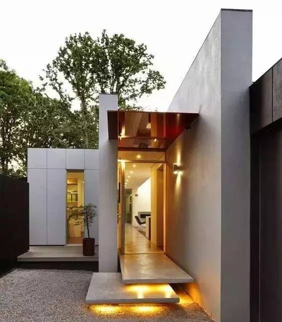 水泥墻樸素寂靜的美，庭院設(shè)計