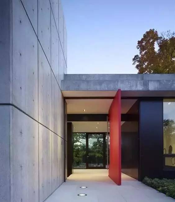 水泥墻樸素寂靜的美，庭院設(shè)計