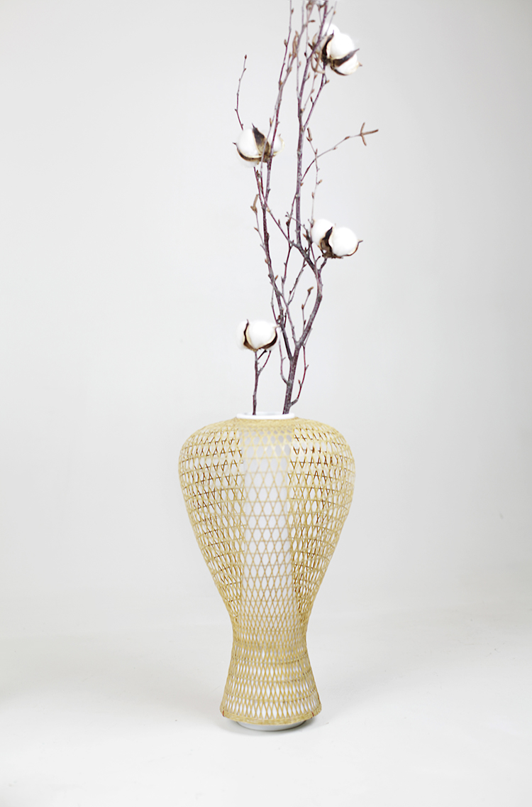 竹編與陶瓷結(jié)合的韻味美