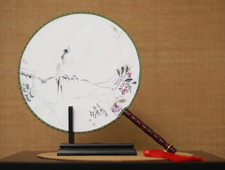 古風(fēng)古畫(huà)圖案系列雙面團(tuán)扇