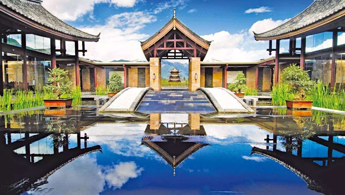 新中式建筑，悅榕莊中式酒店