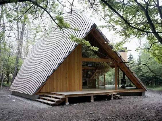 新中式建筑，創(chuàng)意三角屋